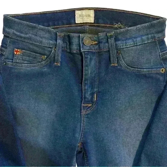 Hudson Nico Midrise Super Skinny Jeans 24 w/ flaw - Picture 6 of 12